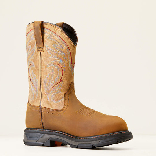 Ariat Men's WorkHog Xt Carbon Toe Waterproof Western Work Boot - Brown - 10045435 7.0 / Medium / Brown - Overlook Boots