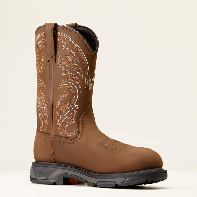 Ariat Men's WorkHog Xt Carbon Toe Western Work Boot - Brown - 10045437 7 / Medium / Brown - Overlook Boots