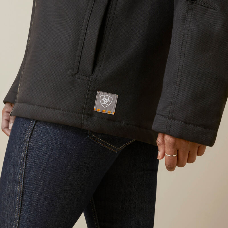 Ariat Women's Rebar DuraCanvas Insulated Jacket Black - 10046558 - Overlook Boots