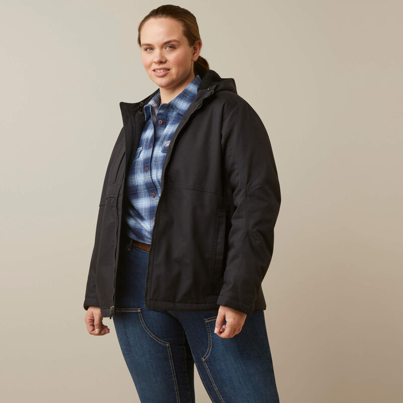 Ariat Women's Rebar DuraCanvas Insulated Jacket Black - 10046558 - Overlook Boots