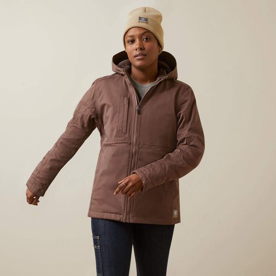 Ariat Women's Rebar DuraCanvas Insulated Jacket Peppercorn - 10046559 Small / Peppercorn / Standard - Overlook Boots