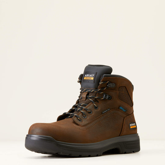 Ariat Men's Turbo 6" Carbon Toe Waterproof Work Boot - Rich Brown - 10046861 - Overlook Boots