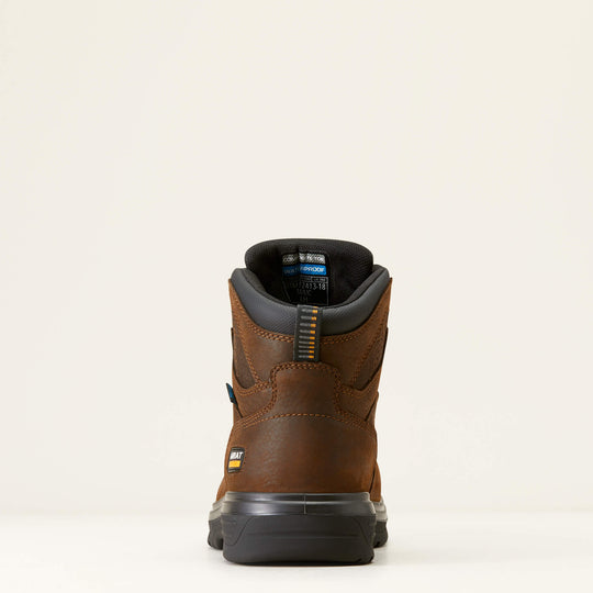 Ariat Men's Turbo 6" Carbon Toe Waterproof Work Boot - Rich Brown - 10046861 - Overlook Boots