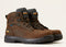 Ariat Men's Turbo 6" Carbon Toe Waterproof Work Boot - Rich Brown - 10046861 7.0 / Medium / Brown - Overlook Boots