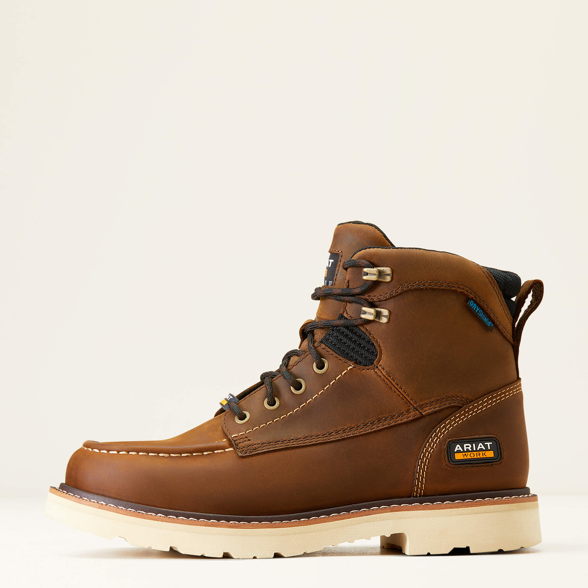 Ariat Men's Rebar Lift 6" Soft Toe WP Work Boot - Brown - 10046877  - Overlook Boots