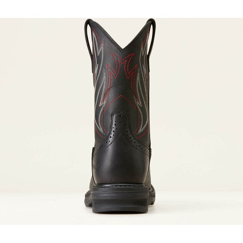Ariat Men's Sierra Shock Shield Steel Toe Western Work Boot -Black- 10046929  - Overlook Boots