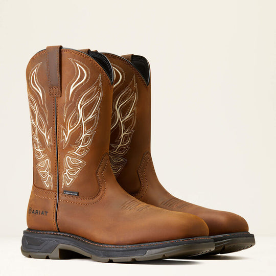 Ariat Men's WorkHog Xt Phoenix Composite Toe Western Work Boot - Brown - 10046931 - Overlook Boots