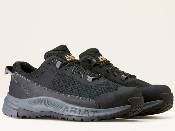 JMブラック36 Ariat Men's Outpace Shift Composite Toe Work Shoe -Black- 10047026