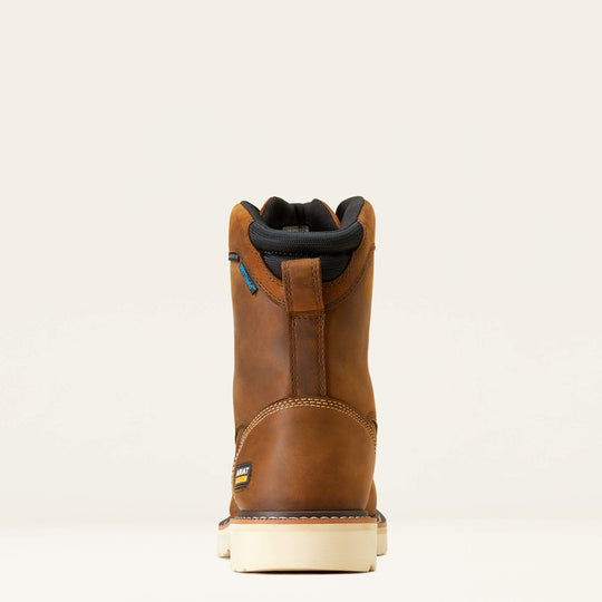Ariat Men's Rebar Lift 8" Composite Toe Waterproof Work Boot - Brown - 10047028 - Overlook Boots