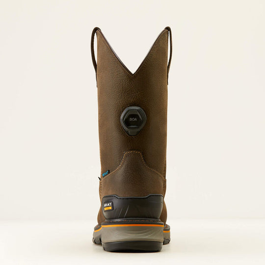Ariat Men's Stump Jumper BOA Composite Toe Waterproof Work Boot- Coffee- 10048061 - Overlook Boots