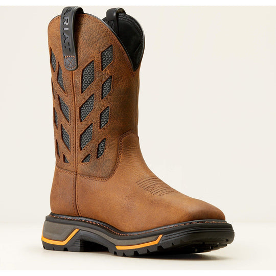 Ariat Men's Big Rig Tread VentTEK 11" Soft Toe Western Work Boot- 10050828  - Overlook Boots