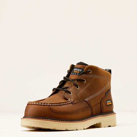 Ariat Men's Rebar Lift 5.5" Composite Toe Chukka Work Boot- Brown- 10050837 - Overlook Boots