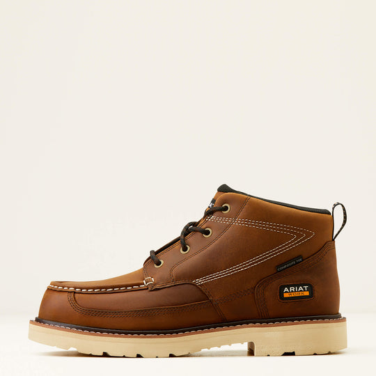 Ariat Men's Rebar Lift 5.5" Composite Toe Chukka Work Boot- Brown- 10050837 - Overlook Boots
