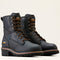 Ariat Men's Logger Shock Shield 8" Soft Toe Waterproof Work Boot- Black- 10050842 5.0 / Medium / Black - Overlook Boots