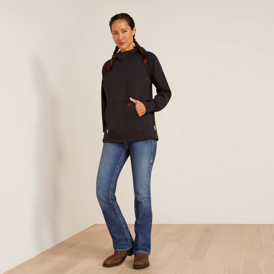 Ariat Women's Primo Fleece 2.0 Flame Resist Hoodie Black - 10052098 - Overlook Boots