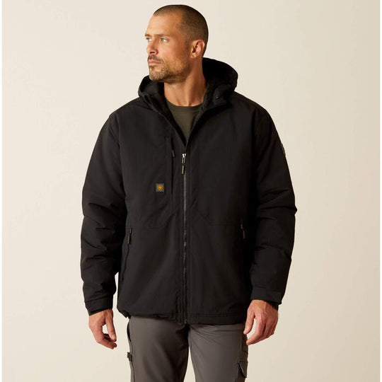 Ariat Men's Rebar Cordura Ripstop Insulated Jacket Black - 10052119 Small / Black / Standard - Overlook Boots