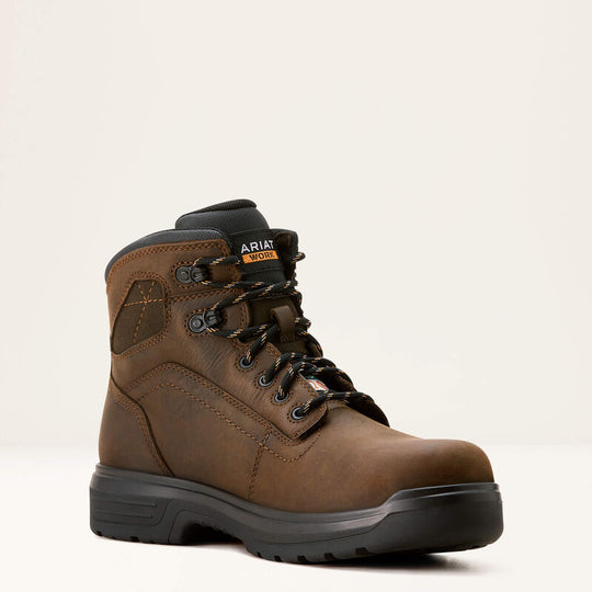 Ariat Men's Turbo 6" CSA Waterproof Carbon Toe Work Boot - Brown - 10052209 - Overlook Boots