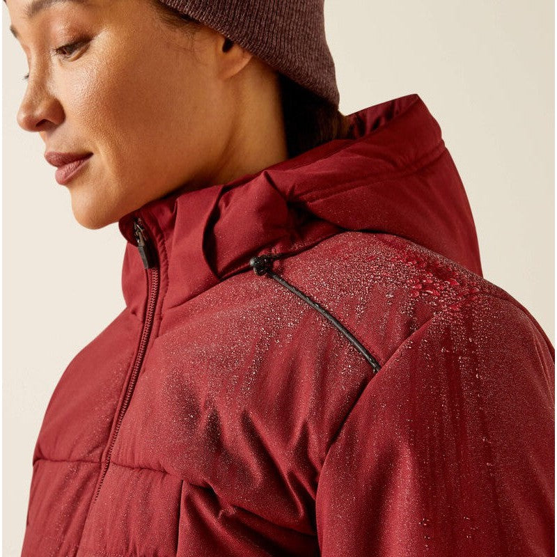 Ariat Women's Rebar Valkyrie Stretch Canvas Jacket Cabernet - 10052719 - Overlook Boots