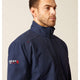 Ariat Men's Flame Resistant Team Logo Softshell Flame Resist Jacket Navy/USA - 10052856 - Overlook Boots