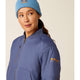 Ariat Women's Rebar Stretch Canvas Bomber Jacket Blue - 10052994 - Overlook Boots