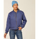 Ariat Women's Rebar Stretch Canvas Bomber Jacket Blue - 10052994 - Overlook Boots