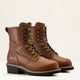Ariat Men's Logger Shock Shield Comp Toe Waterproof Work Boot - Brown - 10053569 5.0 / Medium / Brown - Overlook Boots