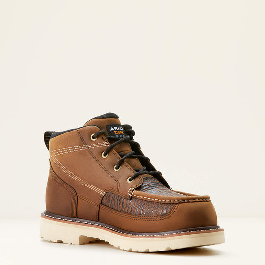Ariat Men's Rebar Lift 5.5" Composite Toe Chukka Work Boot- Brown- 10053586 - Overlook Boots