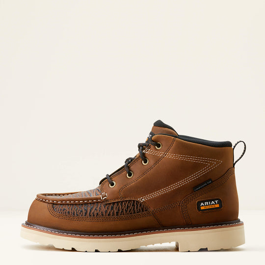 Ariat Men's Rebar Lift 5.5" Composite Toe Chukka Work Boot- Brown- 10053586 - Overlook Boots