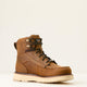 Ariat Men's Rebar 6" Soft Toe Waterproof Wedge Work Boot - Brown - 10053614 6.0 / Medium / Brown - Overlook Boots