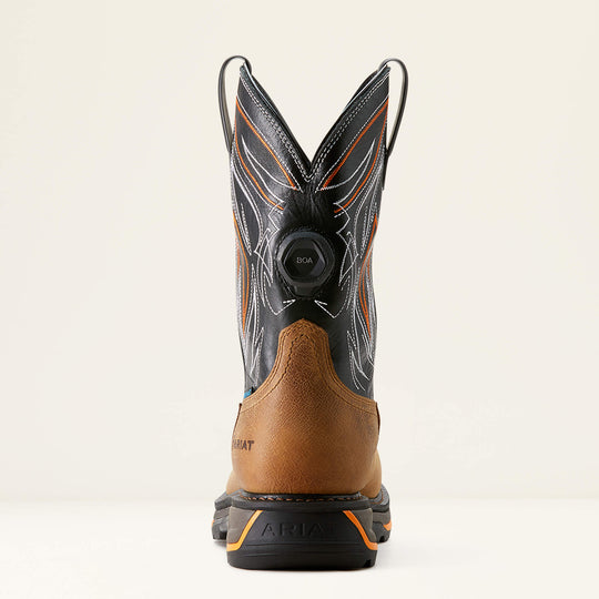 Ariat Men's Big Rig BOA 11" Composite Toe Waterproof Western Work Boot- Tan- 10053617 - Overlook Boots