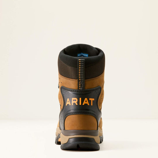 Ariat Men's Endeavor 8" Waterproof Slip Resistant Insulated Work Boot -Brown- 10053775 - Overlook Boots