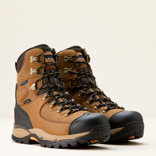 Ariat Men's Endeavor 8" Waterproof Slip Resistant Insulated Work Boot -Brown- 10053775 - Overlook Boots
