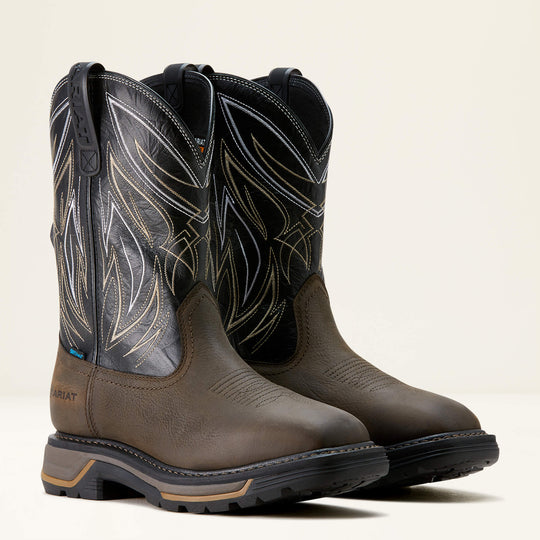 Ariat Men's Big Rig BOA 11" Soft Toe Waterproof Western Work Boot - 10053777 - Overlook Boots