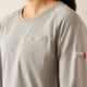 Ariat Women's Flame Resistant Air Bolt T-Shirt - Grey - 10054450 - Overlook Boots