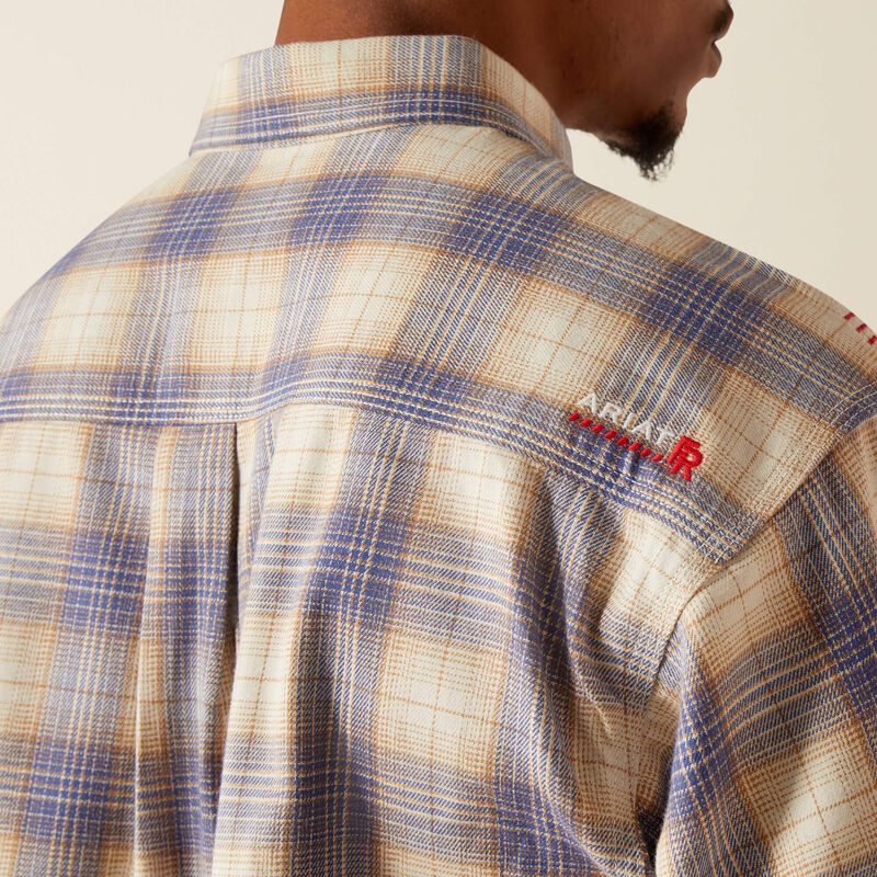 Ariat Men's FR Crenshaw Logo Work Shirt - MoonBeam - 10054460 - Overlook Boots