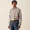 Ariat Men's FR Crenshaw Logo Work Shirt - MoonBeam - 10054460 Small / Moonbeam - Overlook Boots