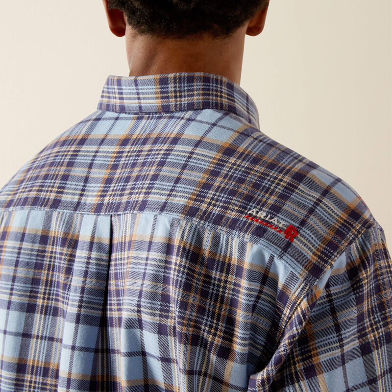 Ariat Men's Flame Resistant Cienega Work Shirt- Blue- 10054464 - Overlook Boots