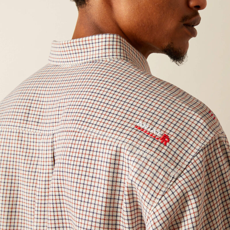 Ariat Men's Flame Resistant Gasket Work Shirt- White- 10054611 - Overlook Boots