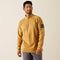 Ariat Men's FR Combat Stretch Patriot 1/4 Zip Work Shirt - Bistro - 10055075 Small / Bistro / Standard - Overlook Boots