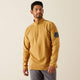 Ariat Men's FR Combat Stretch Patriot 1/4 Zip Work Shirt - Bistro - 10055075 Small / Bistro / Standard - Overlook Boots