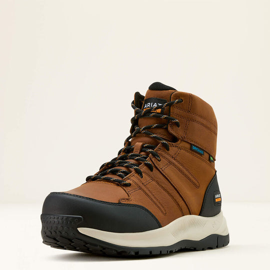 Ariat Men's Outpace Shift 6" Static Dissipative Composite Toe Waterproof Work Boot- Brown- 10060891 - Overlook Boots