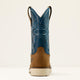Ariat Men's Activator 11" Steel Toe Waterproof Western Work Boot- Brown/Blue- 10060893 - Overlook Boots