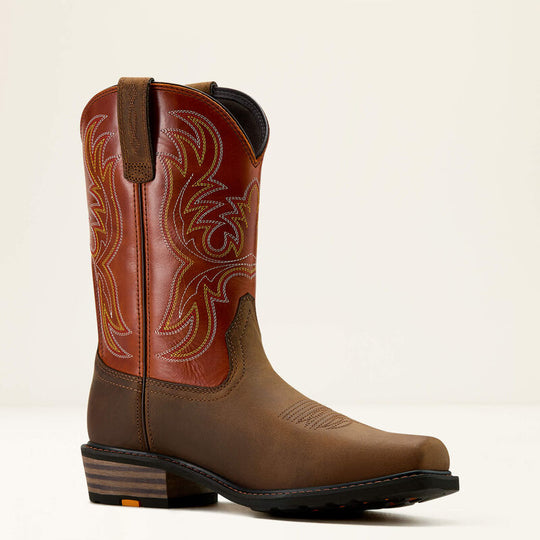 Ariat Men's Ironside 11" Steel Toe Western Work Boot - Earthbrick - 10061252 7.0 / Medium / Brown - Overlook Boots