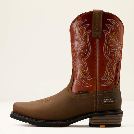 Ariat Men's Ironside 11" Steel Toe Western Work Boot - Earthbrick - 10061252 - Overlook Boots
