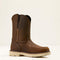 Ariat Men's Rebar Lift 10" Moc Toe Slip Resist Western Work Boot - Brown - 10061286 6.0 / Medium / Brown - Overlook Boots