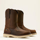 Ariat Men's Rebar Lift 10" Moc Toe Slip Resist Western Work Boot - Brown - 10061286 - Overlook Boots