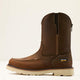 Ariat Men's Rebar Lift 10" Moc Toe Slip Resist Western Work Boot - Brown - 10061286 - Overlook Boots