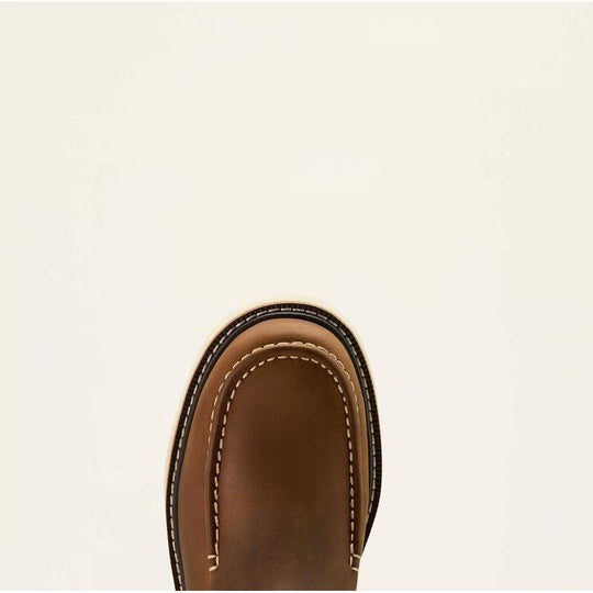 Ariat Men's Rebar Lift 10" Moc Toe Slip Resist Western Work Boot - Brown - 10061286 - Overlook Boots