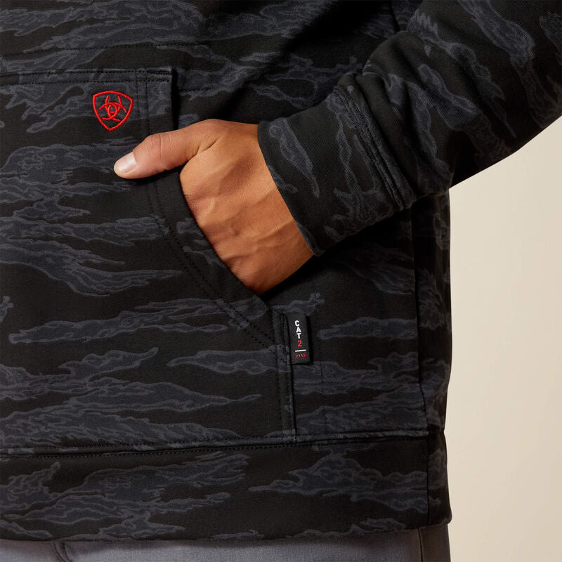 Ariat Men's Flame Resistant DuraStretch Smoke Hoodie- Black- 10062335 - Overlook Boots