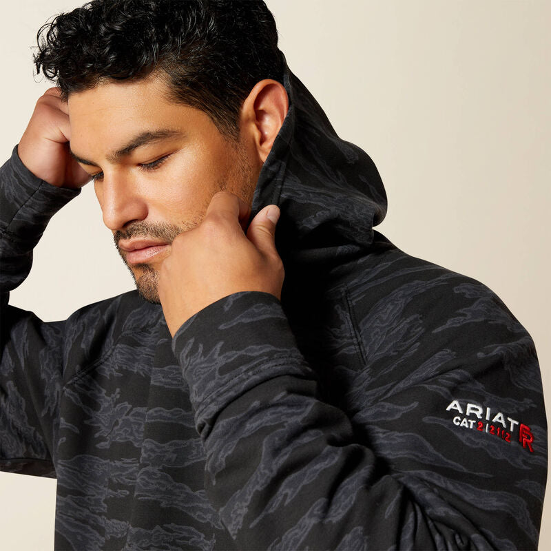 Ariat Men's Flame Resistant DuraStretch Smoke Hoodie- Black- 10062335 - Overlook Boots